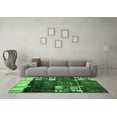 thumbnail image 3 of Ahgly Company Indoor Round Abstract Emerald Green Contemporary Area Rugs, 4' Round, 3 of 4