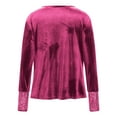 thumbnail image 4 of Xdegoge Sequin Tops for Women Party Glitter Long Sleeve Shirts Fake Two Pieces Sparkle V Neck Tunic Blouses Loose Fit Holiday New Years Eve Outfit, 4 of 8