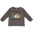thumbnail image 3 of Inktastic My Uncle Loves Me with Sloth and Hearts Boys or Girls Long Sleeve Toddler T-Shirt, 3 of 5