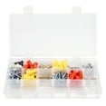 thumbnail image 6 of Storage and Toolbox- Durable Organizer Utility Box with 4 Compartments for Hardware Fish Tackle Beads and More by Stalwart (Pink), 6 of 6
