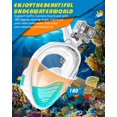 thumbnail image 4 of QingSong Full Face Snorkel Mask for Adults & Kids, Snorkeling Gear with Camera Mount, 180 Degree Panoramic View Snorkel Set Anti-Fog Anti-Leak, 4 of 7