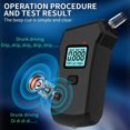 thumbnail image 3 of High- Alcohol Tester Removable Air Inlet Breathalyzer DUI Tester LCD Display Includes 10 Mouthpieces, 3 of 5