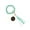 9, variant on Silicon Beads Wooden Disc Bracelet Tassel Keychain Wristlet Gift for Her Key Ring
