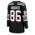 thumbnail image 3 of Women's Fanatics Jack Hughes Black New Jersey Devils Alternate Breakaway Jersey, 3 of 3