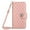 Coralpink, variant on Dteck Crossbody Strap Case for Samsung Galaxy S24 Ultra,Magnetic Leather Women Wallet Card Slots Case Shockproof Kickstand Cover with Shoulder Strap for Galaxy S24 Ultra,Black