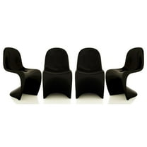 Modholic Wave Chair, Black (Set Of 4)