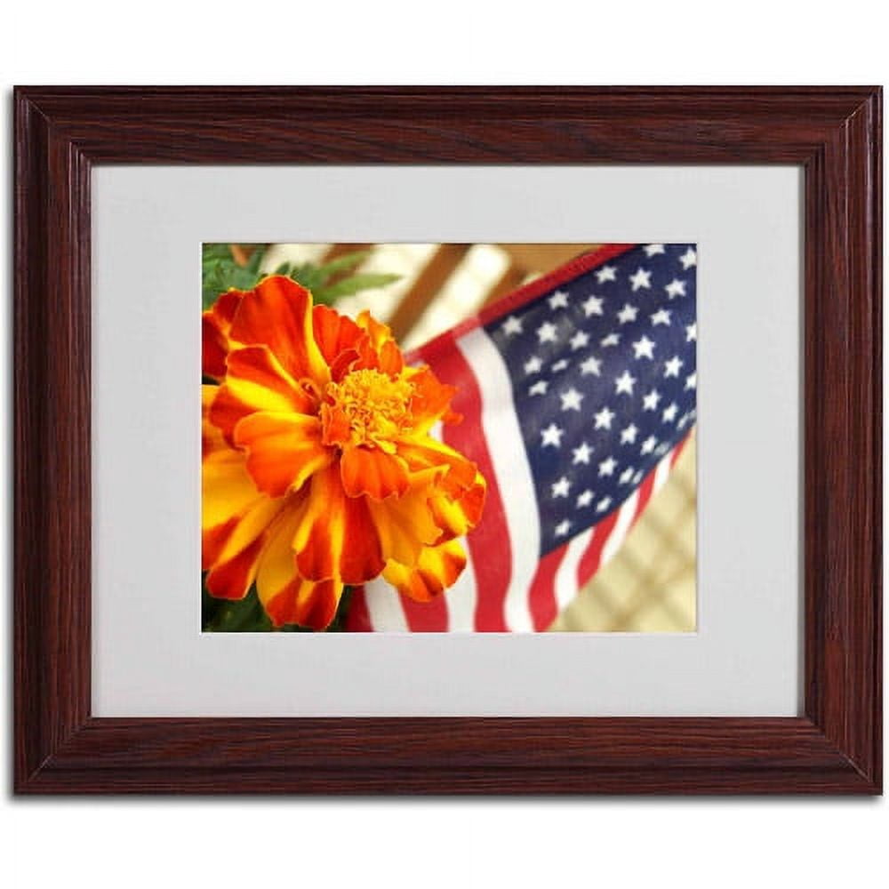 Trademark Fine Art "Grace in Honor" Canvas Art by Monica Fleet, Wood Frame