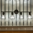 thumbnail image 4 of Vaxcel Clybourn 4 Light Bronze Adjustable Wire Cage Bathroom Vanity Fixture, 4 of 5