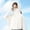 White, variant on Spazoro Toddler Girls UPF 50 Sun Protection Jacket, Quick Dry Breathable Lightweight Hooded Zip Up Fashion Clothes for Outdoor Blue Size 5-6