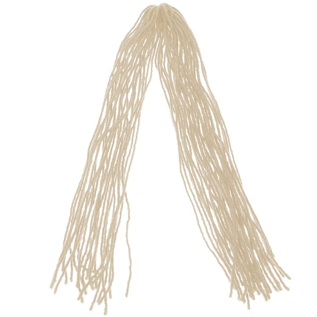 Shisuyan Crochet Hair Extensions White High Temperature Fibre 1Pcs 90X8CM