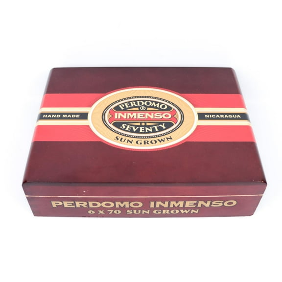 Perdomo Inmenso 6 x 70 Sun Grown Empty Wood Cigar Box 9.75" x 7" x 2.75"