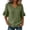 Army Green, variant on Umfun Women's Plus Size V-Neck Ruffle Sleeve Blouse - Side Button Detail Loose Fit Tunic Top for Semi-Formal & Casual Summer Wear