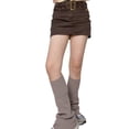 thumbnail image 5 of hirigin Women's Stretch Leg Warmers, Knee High Slouchy Socks Solid Color Boot Cuffs Costume Accessory, 5 of 7