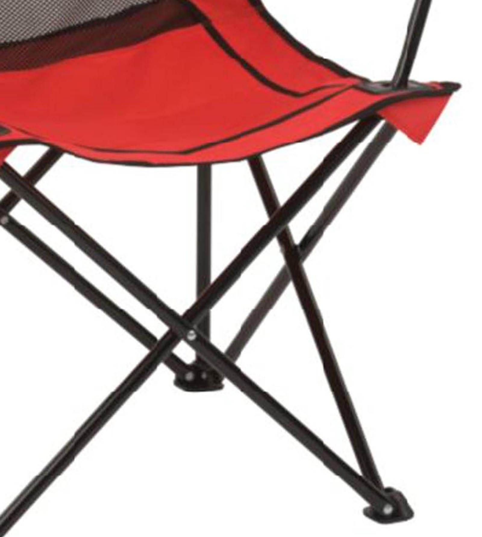 Coleman Broadband Mesh Quad Adult Camping Chair, Red - image 4 of 5