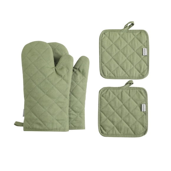 Juego de guantes de cocina y soportes para ollas M MIAOYAN, altamente resistentes al calor