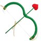 thumbnail image 1 of FELTECHELECTR 1 juego de flecha y arco de Cupido, accesorios para disfraz de Cupido, accesorios para cosplay de Cupido, suministros para fiestas, 1 of 5