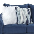 thumbnail image 2 of Roundhill Furniture Camero Fabric Pillowback Sofa in Navy Blue, 2 of 7