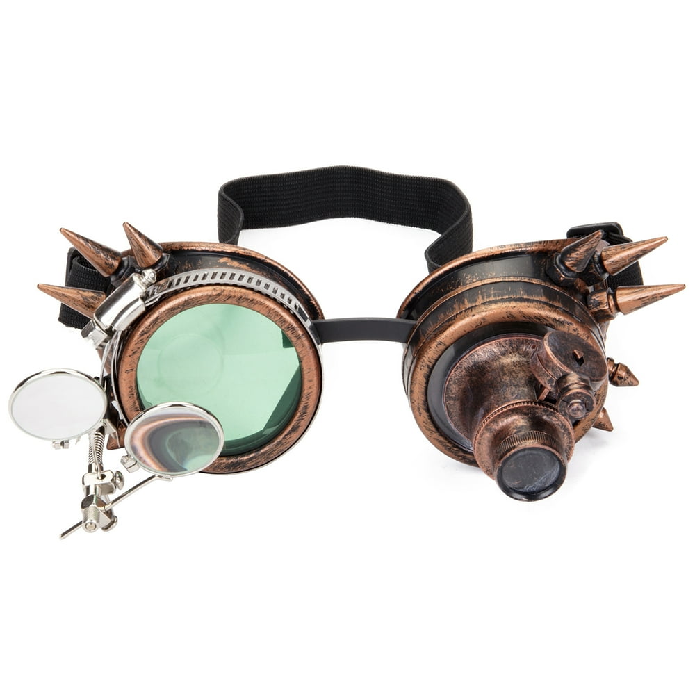 C.F.Goggle C.F.GOGGLE Vintage Steampunk Goggles Rave Glasses with