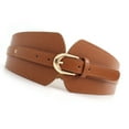 thumbnail image 7 of RUISINERY Retros Elastics Wide Belt Women Fashionable Waist Cincher PU Leather Belt for Party and Daily Wear, 7 of 7