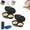 black, variant on 2pc , 2-Cavity Nonstick Egg Cooker for 2 Eggs, Quick Oil-Free Breakfast Maker for Home Office Travel