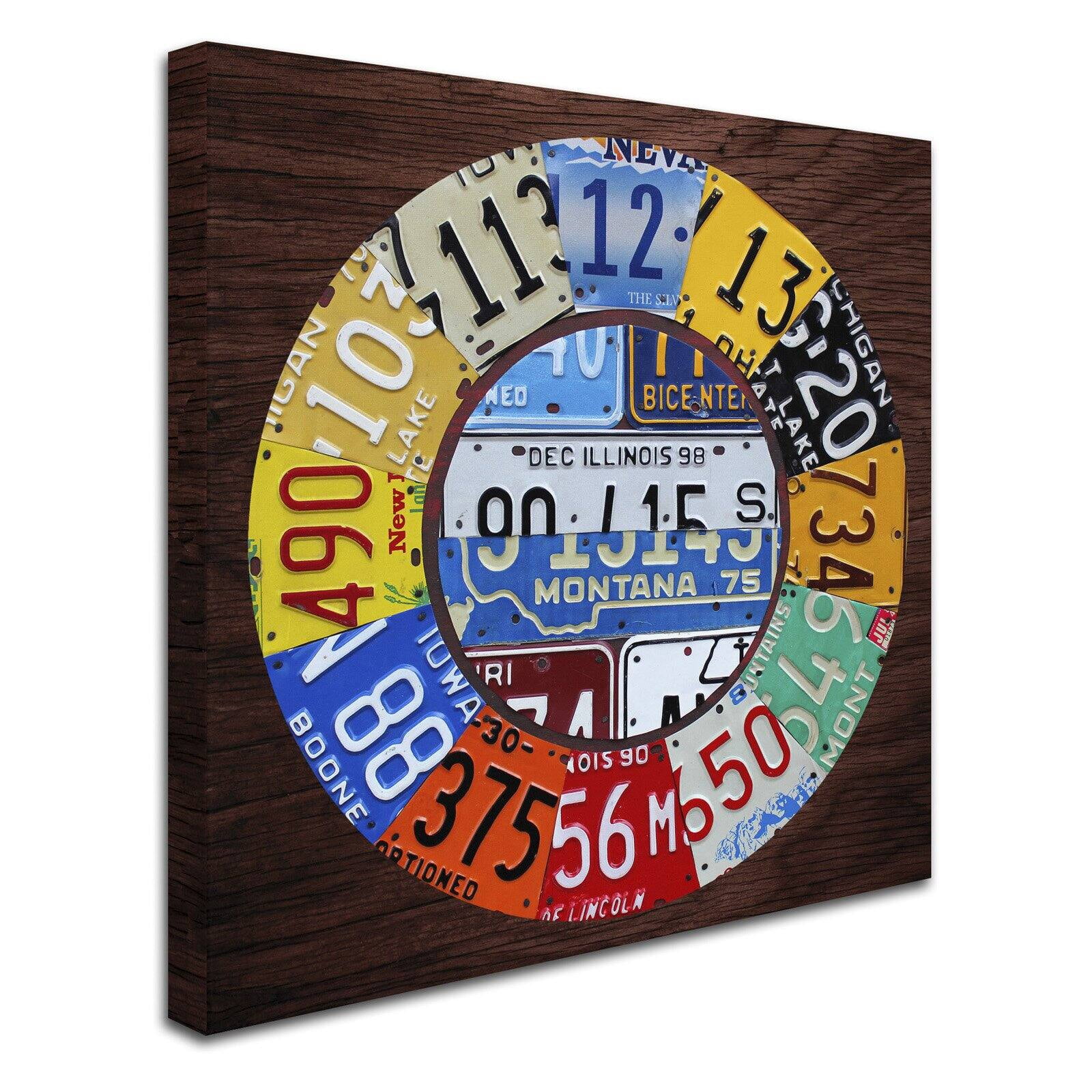 Trademark Fine Art ''Clock Square'' by Design Turnpike 24" x 24" Canvas Art (ALI1312-C2424GG)