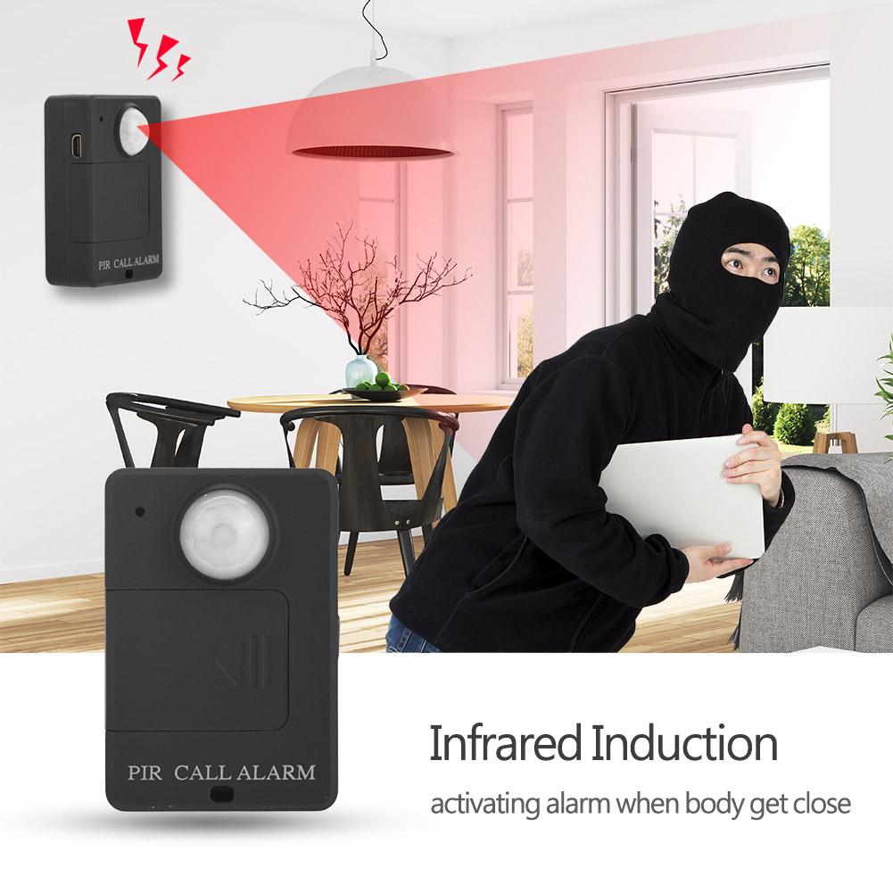 Qiilu Infrared Human Body Induction Alarm GSM Home Antitheft Alarm