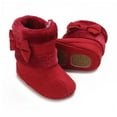 thumbnail image 7 of CYRBOKO Girls Fleece Snow Boots, Non-Slip Winter Thermal Gift Ankle Boots Red Size 4.5 (Toddler), 7 of 7