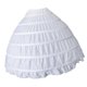 thumbnail image 1 of Vestido de novia vintage blanco largo con 6 aros y Enaguas completas, 1 of 4