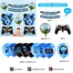 thumbnail image 3 of Decoración para fiesta de cumpleaños de videojuegos 1 a 9, color verde, para niños, suministros para fiestas temáticas de juegos, globo para subir de nivel, pancarta de feliz cumpleaños, 3 of 5