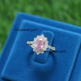 thumbnail image 5 of thejewelryart Oval Lab Pink Sapphire Ring, 925 Sterling Silver CZ Anniversary Ring, Handmade Art Deco Style, Valentine’s Gift Rose Gold 7, 5 of 5