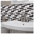 thumbnail image 3 of Azulejos Adhesivos para Cocina o Baño Ladrillo Blanco Negro 27pcs, 3 of 5