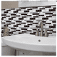 thumbnail image 3 of Azulejos Adhesivos para Cocina o Baño Ladrillo Blanco Negro 27pcs, 3 of 5