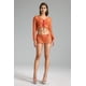 thumbnail image 1 of Set de bikini Rocelle Knit de 4 piezas - Naranja, 1 of 3