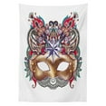 thumbnail image 3 of Ambesonne Mardi Gras Tablecloth Rectangular Table Cover, Venetian Ornate, 60"x84", Multicolor, 3 of 4