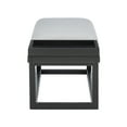 thumbnail image 6 of Linon Mickle Upholstered Bench with Built-In Tray, Black/Gray, 6 of 13
