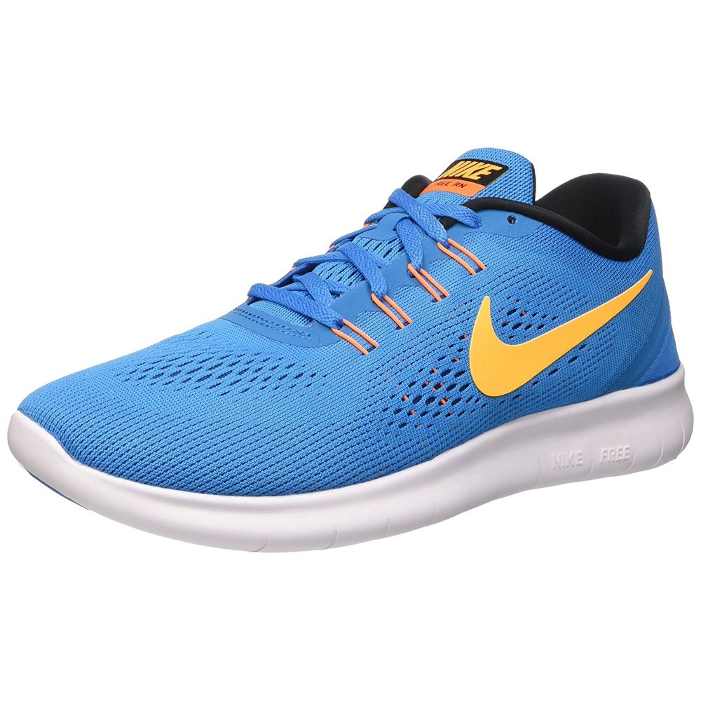 Nike nike free rn hyper cyan blue laser orange mens