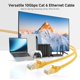 thumbnail image 2 of Cable Matters Cable Ethernet Cat 6 Sin Enganches De 10 Gbps, 14 Pies (Cable Cat 6, Cable Cat6, Cable De Internet, Cable De Red) En Amarillo, 2 of 5