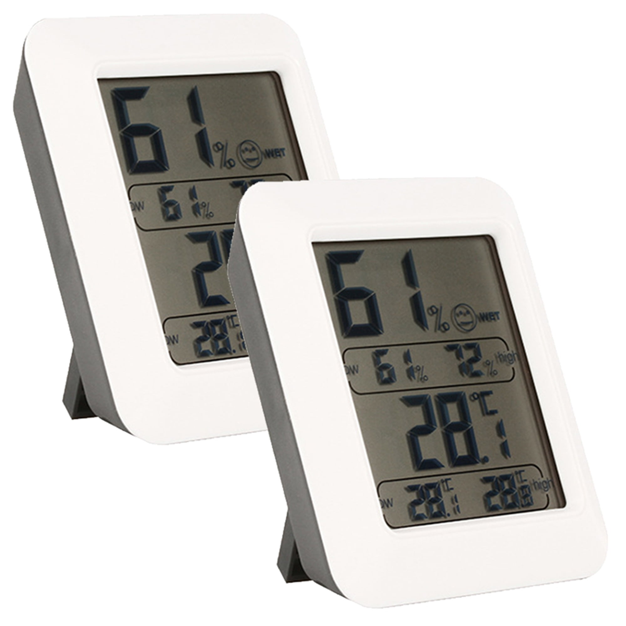 Elbourn 2-Pack Thermometer Hygrometer - Indoor Thermometer