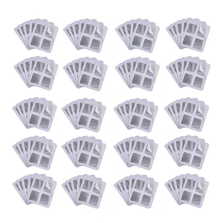 

100PCS Protable Door Window Screen Repair-Tape Fiberglass Mesh Covered Repair-Roll Kit Strong Adhesive Window Screen Patch Instant Paste