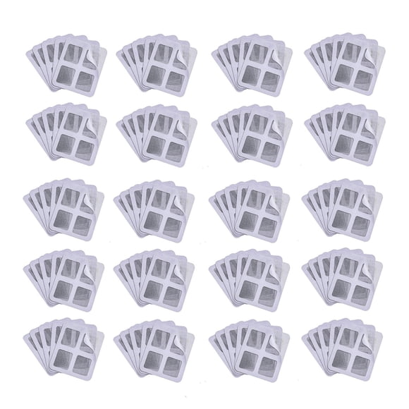 GFHFHITJ Window Screen 100PCS Protable Door Window Screen Repair-Tape, Fiberglass Mesh Covered Repair-Roll Kit, Strong Adhesive Window Screen Patch,Instant Paste