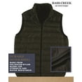 thumbnail image 3 of Bass Creek Outfitters Mens Puffer Vest - Quilted Insulated Zip Up Winter Vest for Men with Zip Pockets, 3 of 7