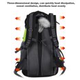 thumbnail image 2 of 50L Waterproof Camping Climbing Daypack Sports Travel Backpack for Men Women, Green / 22.0 x 14.2 x 9.1 inches, 2 of 9