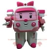 White and pink toy ambulance REDBROKOLY mascot Transformers way