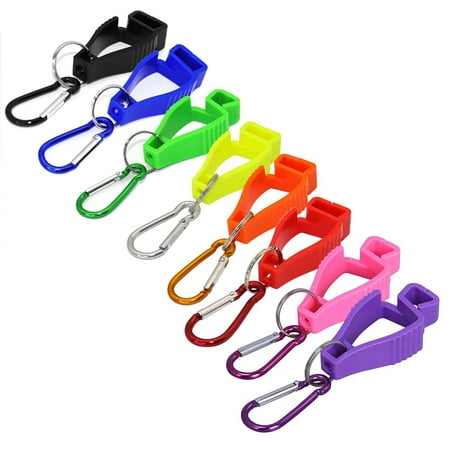 

8pcs Glove Clips for Work Glove Holders Glove Belt Clip with Metal Carabiners for Construction Worker Guard Labor