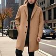 thumbnail image 4 of Trench Coat Women Men 2025 Classic Casual Single Breasted Long Sleeve Notch Lapel Knee Length Overcoat Outerwear, 4 of 6