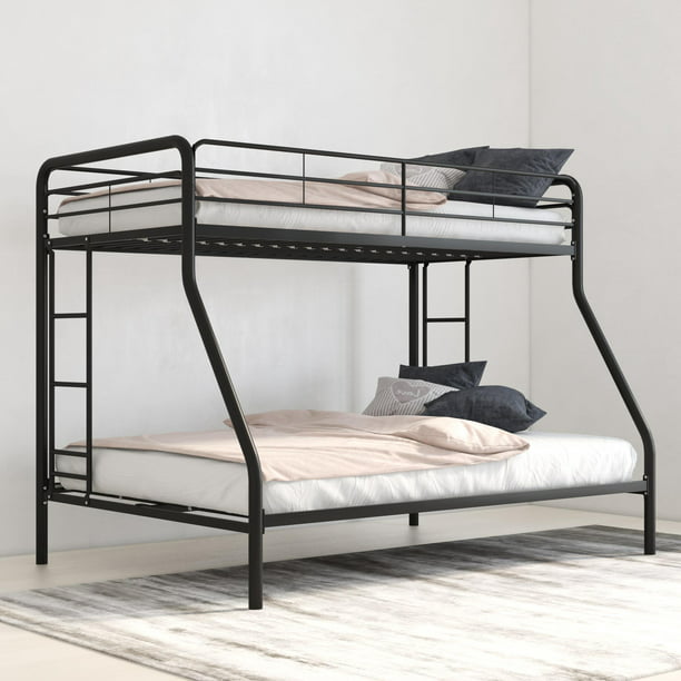 Full Metal Bunk Bed Frame, Young Pioneer Twin Full Bunk Bed
