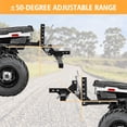 thumbnail image 6 of ATV/UTV Manual Implement Lift 1-Point Lift System Fits 2 Inch Receiver for ATV/UTV Tractors and Plow Scarifier, Adjustable Height, 50 Inches, Black, 6 of 7