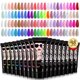 thumbnail image 1 of Kit de uñas de gel de polietileno Morovan, 48 colores, 1 of 9
