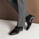 thumbnail image 5 of Mocasines de Charol y Terciopelo para Hombre Bruno Marc Talla 13, 5 of 9