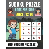 Sudoku Puzzle Book For Kids Ages 12-14: Sudoku Puzzle for Clever Kids 4x4 - Large Print, (Paperback)